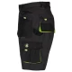 Pantaloni scurti Kastor, negru-verde