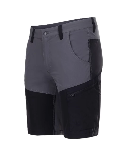 Pantaloni scurti foarte comozi si subtiri, 140g/m2, gri-negru Pantaloni scurti foarte comozi si subtiri, 140g/m2, gri-negru