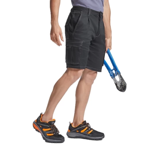 Pantaloni scurti comozi si rezistenti la uzura, elastan, Gri inchis Pantaloni scurti comozi si rezistenti la uzura, elastan, Gri inchis