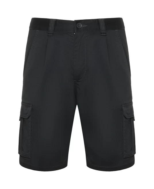 Pantaloni scurti comozi si rezistenti la uzura, elastan, Gri inchis Pantaloni scurti comozi si rezistenti la uzura, elastan, Gri inchis