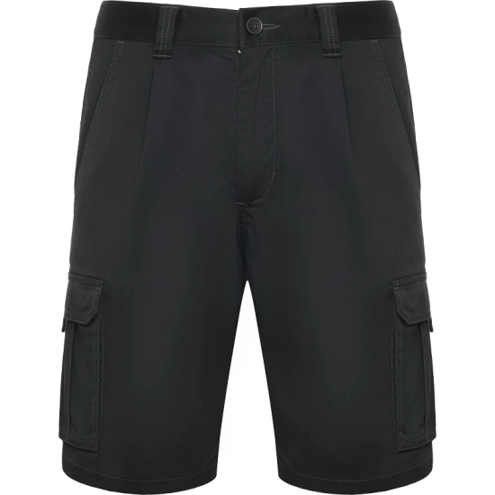 Pantaloni scurti comozi si rezistenti la uzura, elastan, Gri inchis Pantaloni scurti comozi si rezistenti la uzura, elastan, Gri inchis
