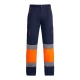 Pantaloni vatuiti HiVis cu dungi reflectorizante, bleumarin-portocaliu Pantaloni vatuiti HiVis cu dungi reflectorizante, bleumarin-portocaliu