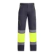 Pantaloni vatuiti HiVis cu dungi reflectorizante, gri-galben Pantaloni vatuiti HiVis cu dungi reflectorizante, gri-galben