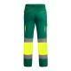 Pantaloni vatuiti HiVis cu dungi reflectorizante, verde-galben Pantaloni vatuiti HiVis cu dungi reflectorizante, verde-galben