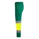 Pantaloni vatuiti HiVis cu dungi reflectorizante, verde-galben Pantaloni vatuiti HiVis cu dungi reflectorizante, verde-galben