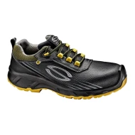 Pantofi de protectie S3S ESD cu bombeu fibra de sticla, negru-galben