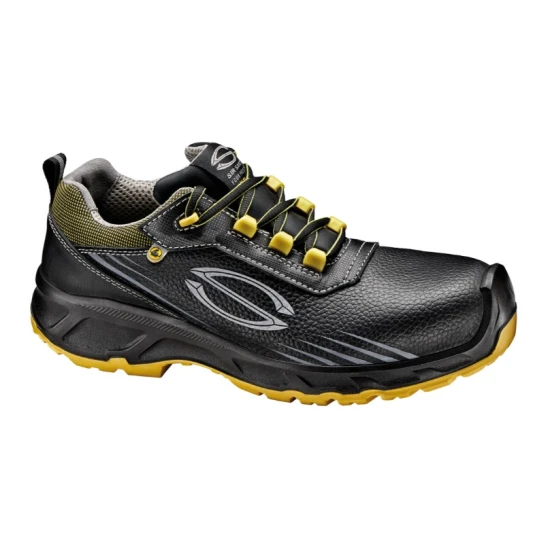 Pantofi de protectie S3 cu bombeu fibre de sticla, negru-galben Pantofi de protectie S3 cu bombeu fibre de sticla, negru-galben