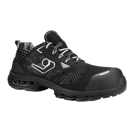 Pantofi de protectie S1PS ESD cu bombeu si lamela nemetalice, negru cu gri