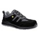 Pantofi de protectie usori si respirabili, bombeu compozit, S1 ESD SR FO, Negru/Gri
