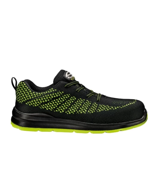 Pantofi de protectie usori S1PS FO SR, model pentru femei, negru-verde Pantofi de protectie usori S1PS FO SR, model pentru femei, negru-verde