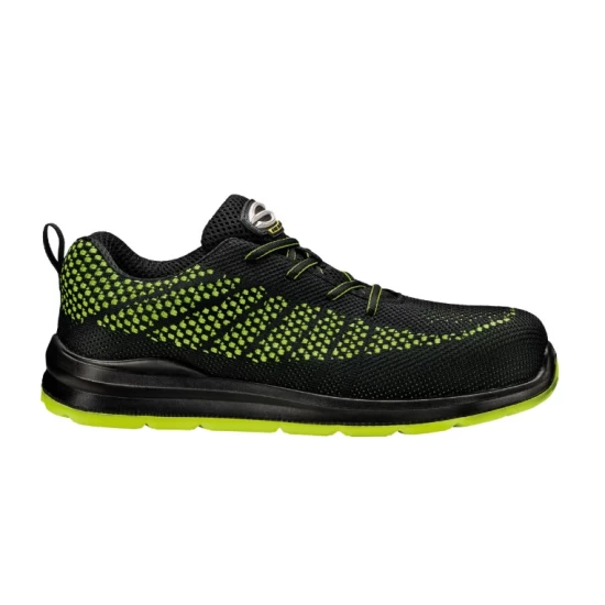 Pantofi de protectie usori S1PS FO SR, bombeu compozit si lamela antiperforare, negru-verde Pantofi de protectie usori S1PS FO SR, bombeu compozit si lamela antiperforare, negru-verde