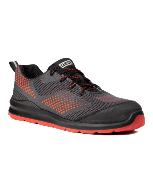 Pantofi de protectie S1P SR FO, bombeu metalic, lamela antiperforare, rosu-gri Pantofi de protectie S1P SR FO, bombeu metalic, lamela antiperforare, rosu-gri