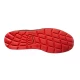 Pantofi de protectie S1P SR FO, bombeu metalic, lamela antiperforare, rosu-gri