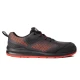 Pantofi de protectie S1P SR FO, bombeu metalic, lamela antiperforare, rosu-gri