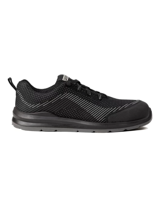 Pantofi de protectie S1P SR FO, bombeu metalic, lamela antiperforare, negru-gri Pantofi de protectie S1P SR FO, bombeu metalic, lamela antiperforare, negru-gri