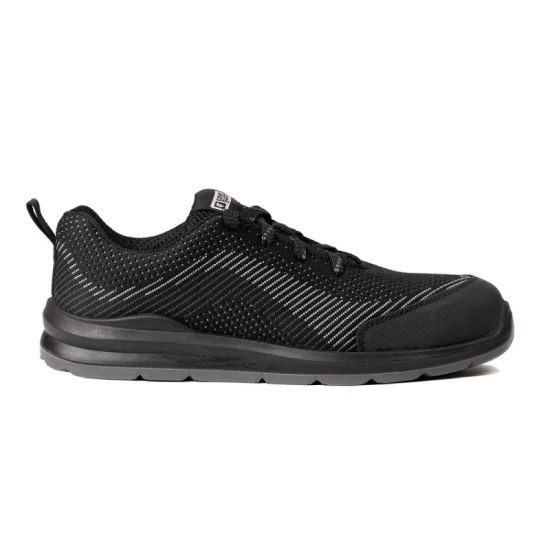 Pantofi de protectie S1P SR FO, bombeu metalic, lamela antiperforare, negru-gri
