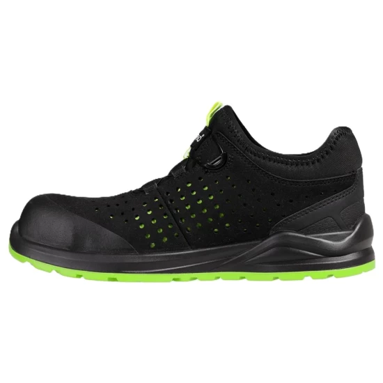 Pantofi de protectie sport S1PS ESD, sistem inchidere BOA, negru-verde Pantofi de protectie sport S1PS ESD, sistem inchidere BOA, negru-verde