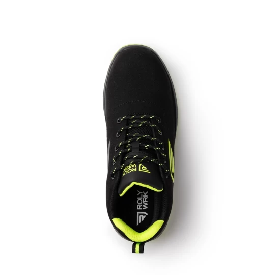Pantofi de protectie S3S FO, bombeu fibra de sticla, negru-galben