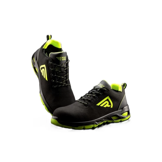 Pantofi de protectie S3S FO, bombeu fibra de sticla, negru-galben
