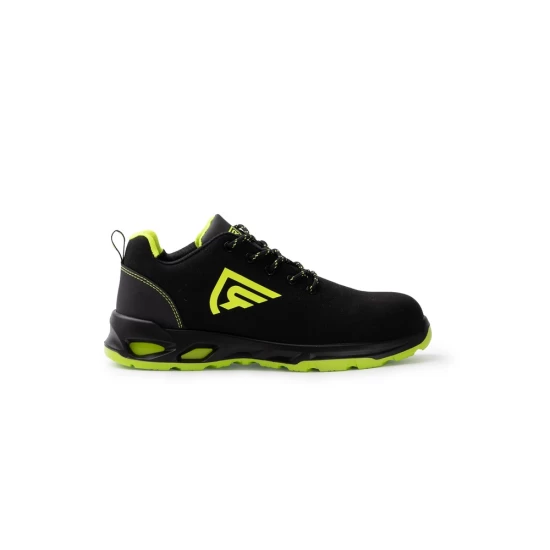 Pantofi de protectie S3S FO, bombeu fibra de sticla, negru-galben