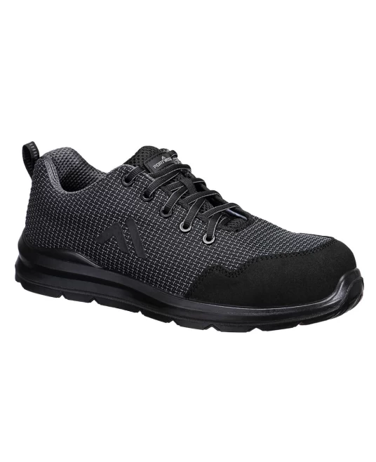 Pantofi de protectie sport S3S SR FO, bombeu fibre sticla, lamela antiperforatie compozit, Gri/Negru Pantofi de protectie sport S3S SR FO, bombeu fibre sticla, lamela antiperforatie compozit, Gri/Negru