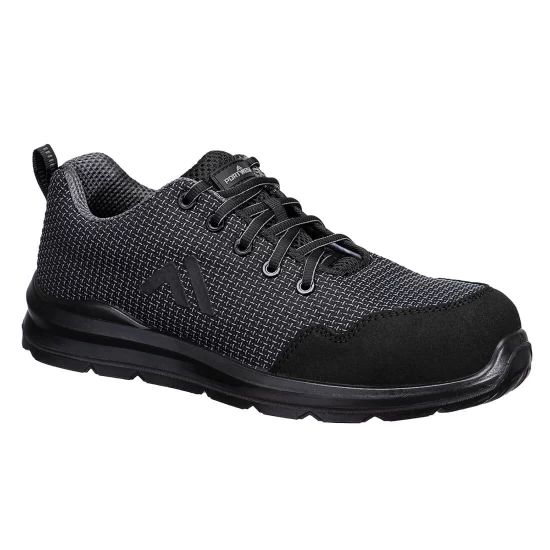 Pantofi de protectie sport S3S SR FO, bombeu fibre sticla, lamela antiperforatie compozit, Gri/Negru Pantofi de protectie sport S3S SR FO, bombeu fibre sticla, lamela antiperforatie compozit, Gri/Negru