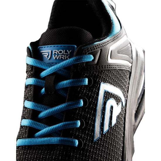 Pantofi de protectie S3, amortizare performanta, negru-albastru Pantofi de protectie S3, amortizare performanta, negru-albastru