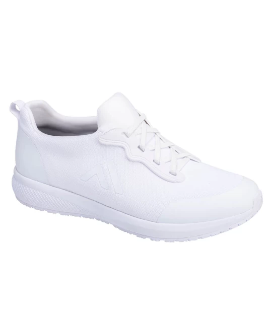 Pantofi de lucru albi fara bombeu, talpa foarte comoda, alb Pantofi de lucru albi fara bombeu, talpa foarte comoda, alb