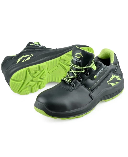 Pantofi de lucru fara bombeu, rezistenti la umezeala O2, Negru