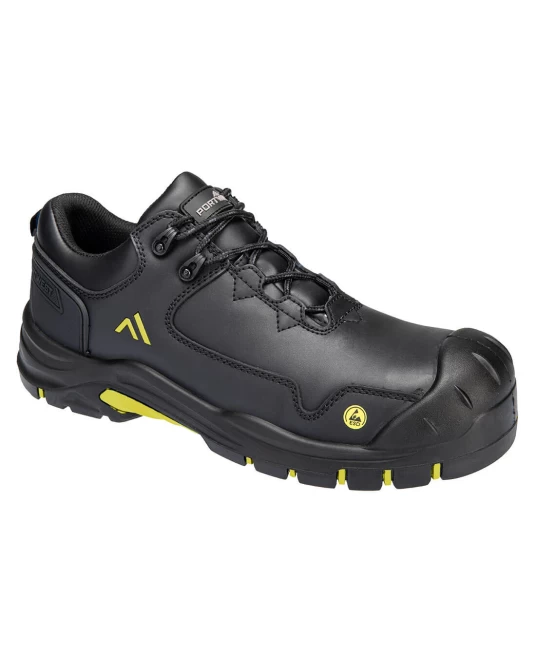 Pantofi de protectie S3S Apex ESD HRO SR SC FO, Negru/Galben