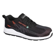 Pantofi de protecție sport Eco Fly  S1P SRC, bombeu compozit, Negru/Rosu Pantofi de protecție sport Eco Fly  S1P SRC, bombeu compozit, Negru/Rosu