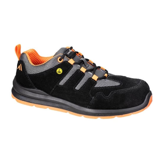 Pantofi de protectie usori si respirabili, bombeu compozit, S1 ESD SR FO, Negru/Portocaliu Pantofi de protectie usori si respirabili, bombeu compozit, S1 ESD SR FO, Negru/Portocaliu