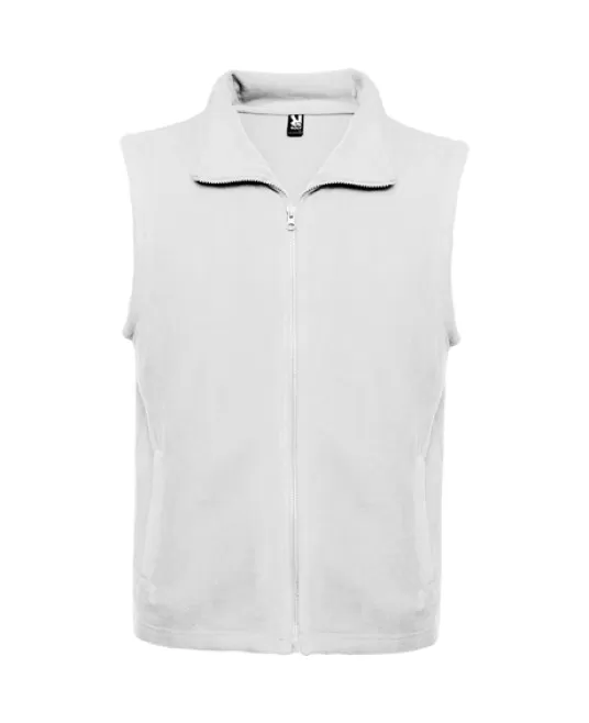 Vesta fleece unisex alba 300g/m² – calduroasa și confortabila Vesta fleece unisex alba 300g/m² – calduroasa și confortabila
