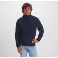 Fleece unisex cu fermoar scurt, 155 g/m2, bleumarin Fleece unisex cu fermoar scurt, 155 g/m2, bleumarin