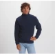 Fleece unisex cu fermoar scurt, 155 g/m2, bleumarin Fleece unisex cu fermoar scurt, 155 g/m2, bleumarin