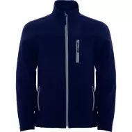 Jacheta softshell barbati, fermoar contrastant, Bleumarin