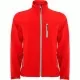 Jacheta softshell barbati, fermoar contrastant, Rosu Jacheta softshell barbati, fermoar contrastant, Rosu