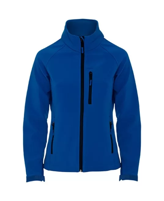 Jacheta softshell femei, albastru royal