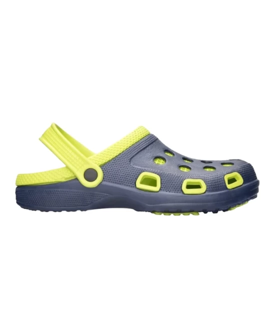 Saboti PVC cu talpa antialunecare, verde-albastru Saboti PVC cu talpa antialunecare, verde-albastru