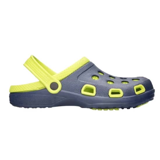 Saboti PVC cu talpa antialunecare, verde-albastru Saboti PVC cu talpa antialunecare, verde-albastru