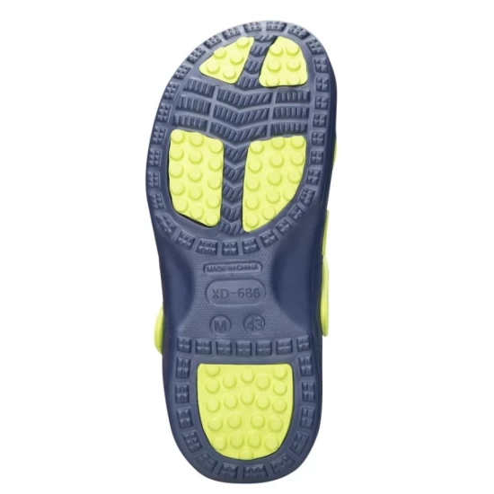 Saboti PVC cu talpa antialunecare, verde-albastru Saboti PVC cu talpa antialunecare, verde-albastru