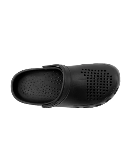 Saboti PVC cu perforatii aerisire, negru Saboti PVC cu perforatii aerisire, negru