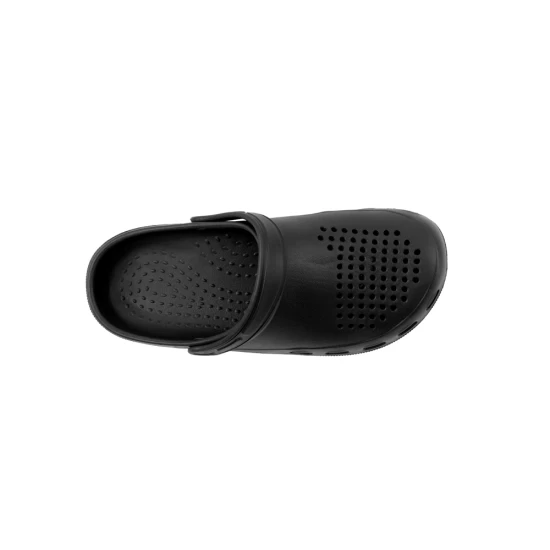 Saboti PVC cu perforatii aerisire, negru