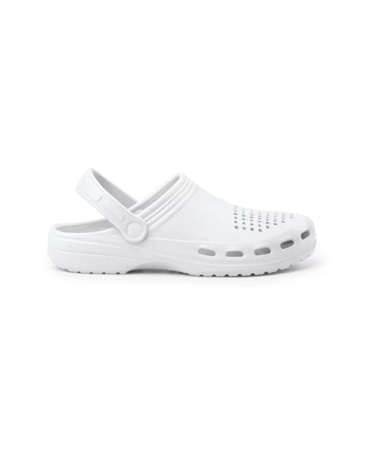 Saboti PVC cu perforatii aerisire, alb Saboti PVC cu perforatii aerisire, alb