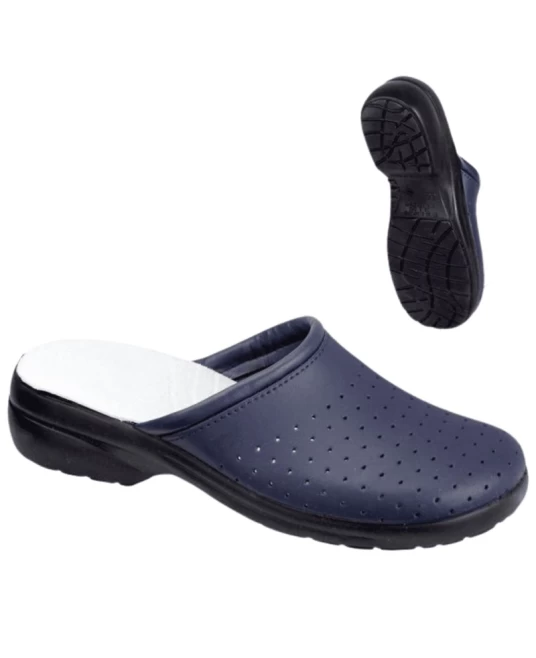 Saboti de lucru bleumarin fara bareta, model unisex Saboti de lucru bleumarin fara bareta, model unisex