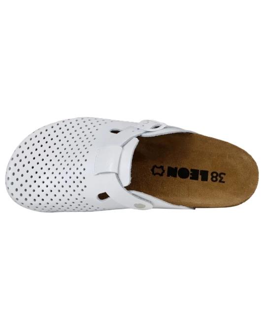 Saboti de lucru O1 fara bareta, talpa anatomica, albi Saboti de lucru O1 fara bareta, talpa anatomica, albi
