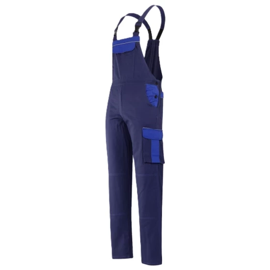 Salopeta cu pieptar Asimov, densitate 240g/m2, bleumarin/albastru