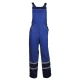 Salopeta cu pieptar Colins tercot 200g/m2, albastru bleumarin dungi reflectorizante Salopeta cu pieptar Colins tercot 200g/m2, albastru bleumarin dungi reflectorizante