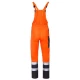 Salopeta cu pieptar HiVis dungi reflectorizante Colins, tercot 240g/m2, portocaliu negru Salopeta cu pieptar HiVis dungi reflectorizante Colins, tercot 240g/m2, portocaliu negru