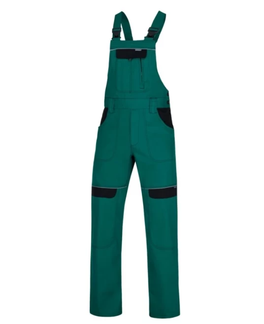 Salopeta de lucru Cool Trend, bumbac, 260g/m2 verde Salopeta de lucru Cool Trend, bumbac, 260g/m2 verde